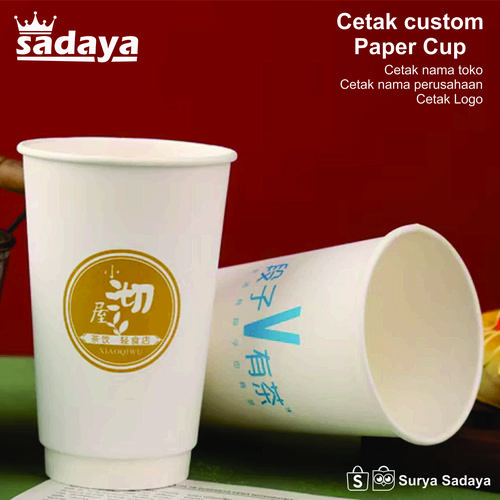 Jual Cetak Paper Cup 12 oz Sablon PaperCup Coffee PaperCup Custom - Kab ...