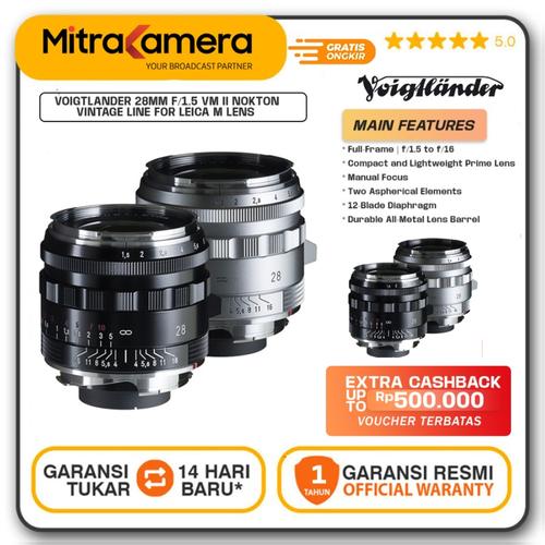 Voigtländer 28mm F1.5 TYPE II VM Voigtlander 28mm F1.5 Type II Nokton Vintage Line VM | Camtec Photo