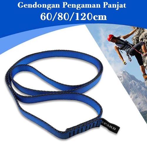 5-Pack Climbing Sling Runners - 17mm Polyester, 21.6KN Strength, 23.6" For Climbing, Rappelling, Hammocks