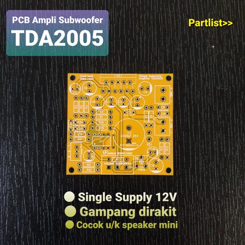 Jual PCB ampli SUBWOOFER TDA2005 - Kab. Deli Serdang - Barlex Audio