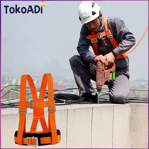 Jual Body Harness Double 3M Hook Safety Harness Body Safety Belt Sabuk ...