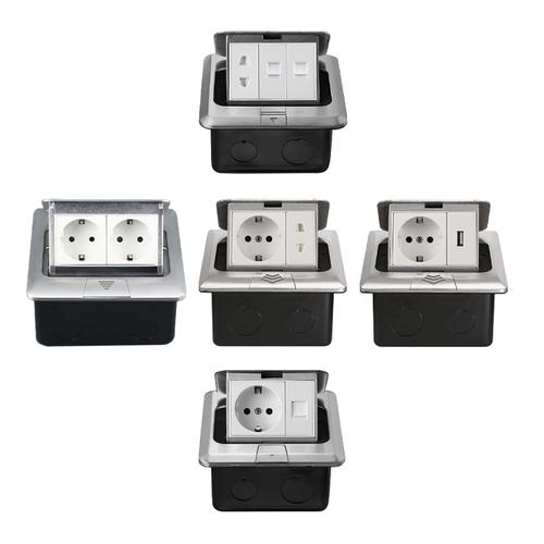 Jual Stop kontak lantai Meja floor Table socket soket colokan Arde ...