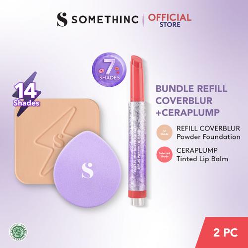 Promo SOMETHINC [2 PCS] REFILL Copy Paste COVERBLUR Powder Foundation ...