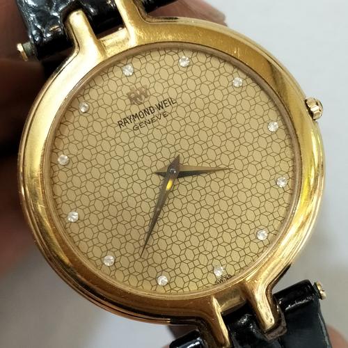 RAYMOND WEIL GENEVE ゴールドブレスレットウォッチ Jual Raymond Weil