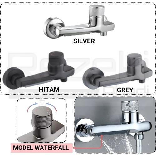 Promo Kran Panas Dingin Model Waterfall - Kran Bathup Mixer - Shower