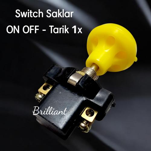 Jual Saklar Tarik 1x / 2x - Switch Tarik Lampu - Tarik 2x Coklat - Kota ...