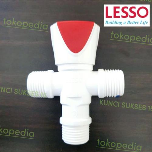 Jual Kran Shower PVC Cabang Double / Stop Kran Shower WC Toilet PVC 3 ...