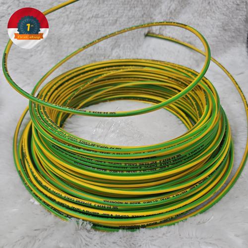 Jual kabel listrik tunggal NYA 6mm supreme 1x6mm kuning hijau kabel ...