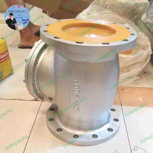 Jual CHECK VALVE JIS 10K CAST IRON SWING CHECK VALVE FLANGE 8