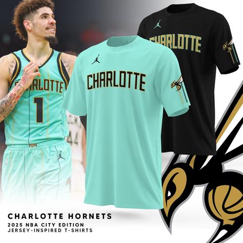 T-shirt NBA Vintage Charlotte Hornets, Johnson #2 – Taille S, Neuf Avec étiquettes (Mitchell & Ness)