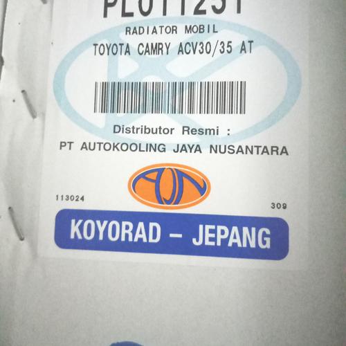 Jual RADIATOR TOYOTA CAMRY ACV 30~35 MATIC - Kota Bekasi - KOYORAD ...