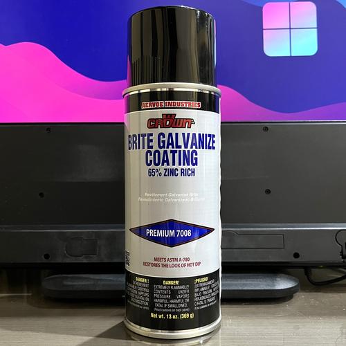 Ferrous Metal Crown Brite Galvanize Coating 65 Zinc Rich Paint For