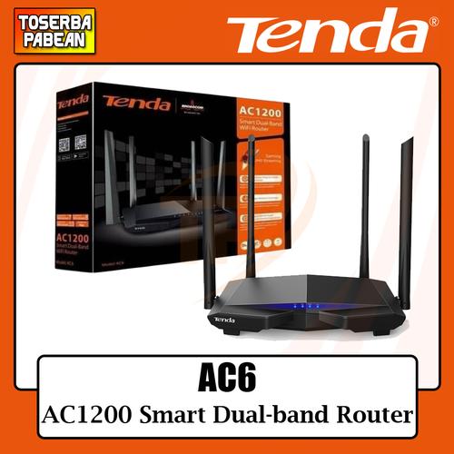 Jual Tenda AC6 WALL KILLER AC1200 Dual-Band Gigabit Router+High Power ...