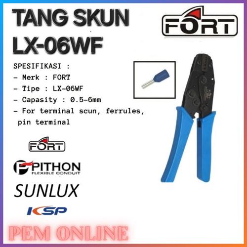 Jual FORT TANG SCUN FERULLES CRIMPING TOOL PRESS LX-06WF LX 06WF 0.5 ...