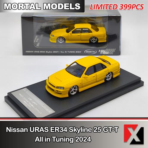 URUS Mortal Skyline 25GT-t 1/64 499限定 R34 Skyline 25GT-t URUS 1/64