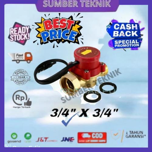 Jual Water flow Switch Pompa Air 3/4"X3/4" Saklar Otomatis Pompa Air ...