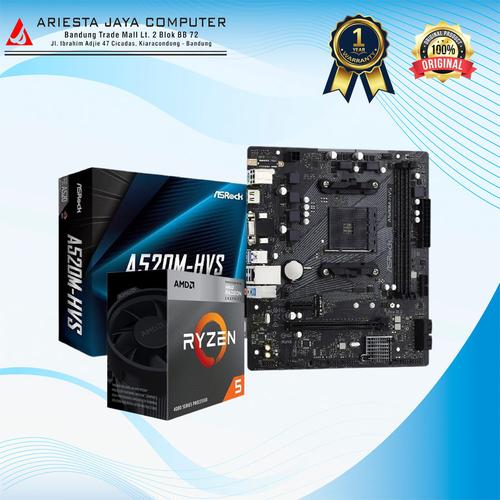 Ryzen 5 5500GT装着済マザーボード asrock A520M-HVS 43aba190e86cca2e.jpg