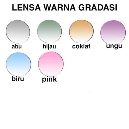 Promo Pembuatan/Pemasangan Lensa Warna Full Gradasi Minus Cylinder ...