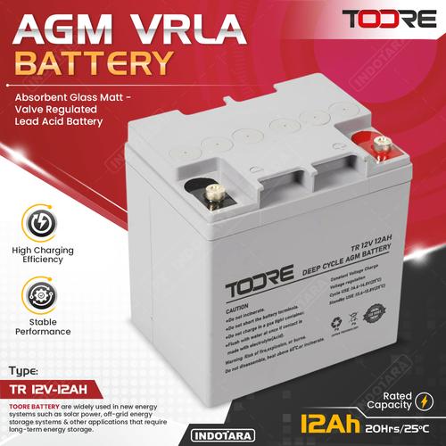 Promo Toore Aki Baterai AGM VRLA 12V 12AH - 12V 65AH For UPS - 12V-65AH ...