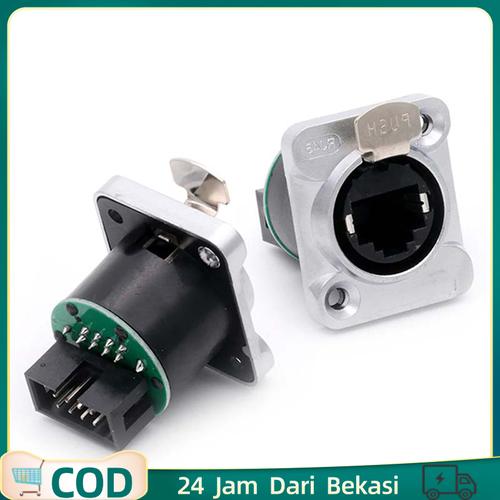 Jual Patch Panel Rj45 Konektor Ethercon Chasis Pcb Rj45 8pin Modul Rj45 ...