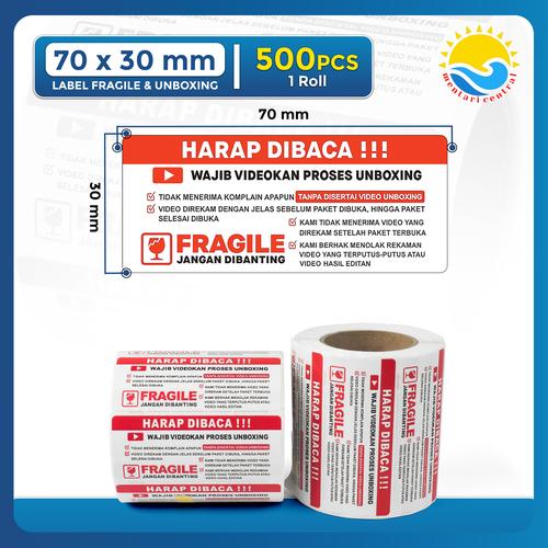 Promo Label Sticker FRAGILE Wajib Video Unboxing Stiker Jangan ...