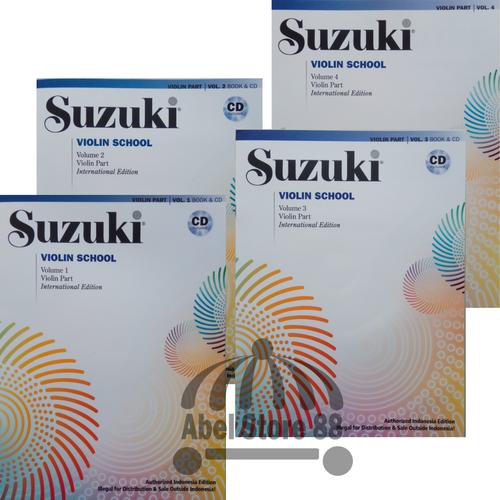 Jual Suzuki Violin School Volume 1/2/3 Violin Part + CD Buku Biola ...