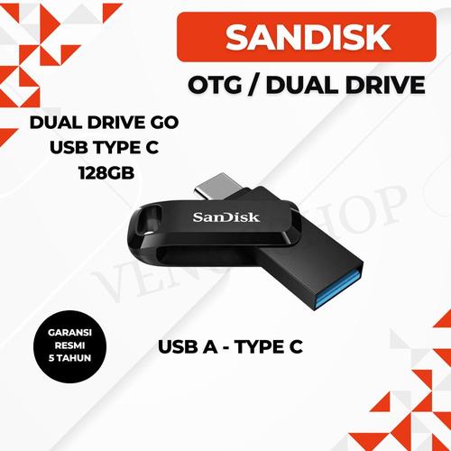 Promo Sandisk Dual Drive GO USB Type C 128GB HITAM SDDDC3 - Hitam ...