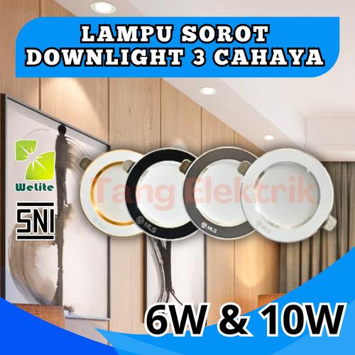 Jual LAMPU DOWNLIGHT LED 3 WARNA 1 LAMPU 5W LAMPU PANEL PLAFON CHANGE ...