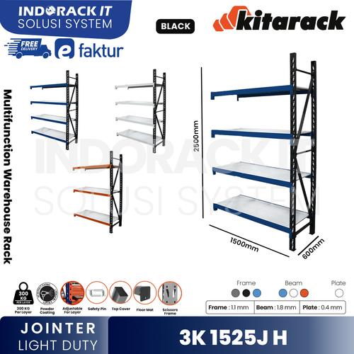Jual KITARACK Rak Gudang Besi Jointer 300KG / Layer Rak Gudang Serba ...