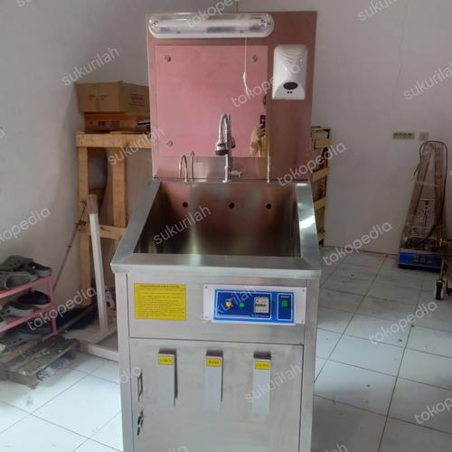 Jual scrub station 1 person autometic+manual/scrub stainless 1 keran ...