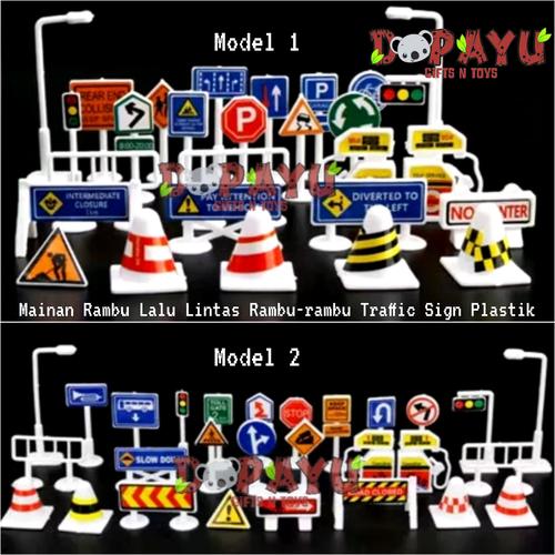 Rambu Rambu Trapic Jual Mainan Rambu Lalu Lintas Rambu-rambu Traffic Sign Plastik - Kota ...