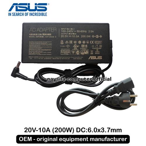 Adaptor Charger ASUS TUF Gaming A15 FA506 FA507 FA577 20V-10A 200W di  Naysila Computer Tokopedia