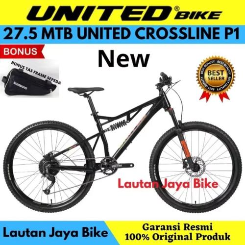Jual Sepeda MTB Fullsus United Crossline P1 New Bogor