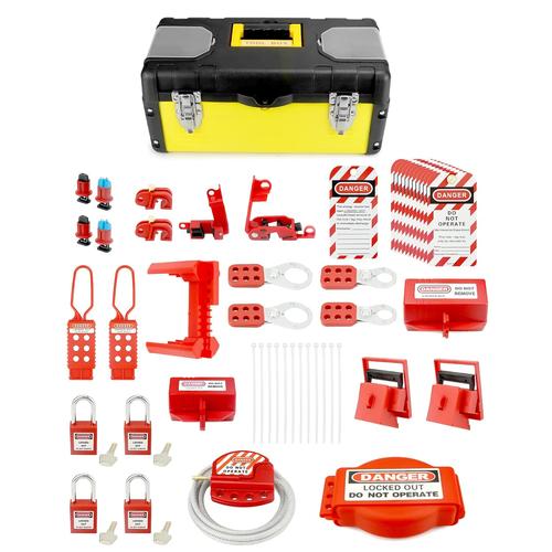 Jual QWORK Complete Lockout Tagout Kit - Enhance Safety with Our ...