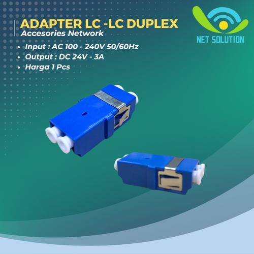 Jual Fiber Optic Coupler LC/UPC Female to LC/UPC Female Duplex Adapter ...