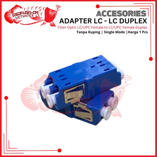 Jual Fiber Optic Coupler LC/UPC Female to LC/UPC Female Duplex Adapter ...