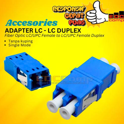 Jual Fiber Optic Coupler LC/UPC Female to LC/UPC Female Duplex Adapter ...