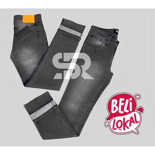Jual ( COD ) celana jeans pria skinny grey slimfit strech softjeans ...