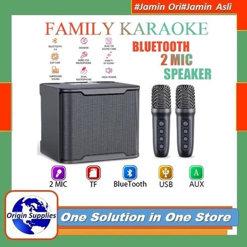Jual KARAOKE Bluetooth Speaker Wireless MIC TV AUX KTV Equipment