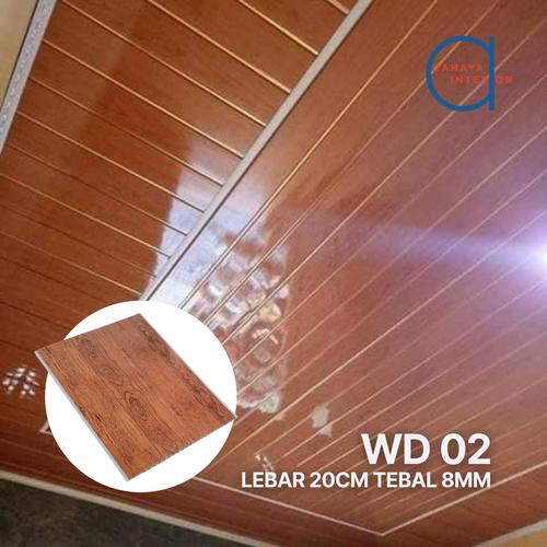 Jual Plafon PVC Glossy Motif Kayu High Quality Estetik PVC Anti Rayap ...