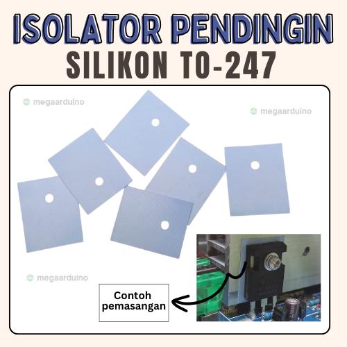 Molieeigin TO-247 - Lámina aislante de silicona para transistor, 26 x 20 mm, 50 unidades