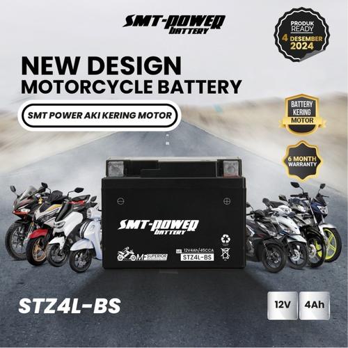 Jual AKI MOTOR YAMAHA R15 SMTPOWER 12V 4AH STZ4L-BS ACCU KERING MF ...