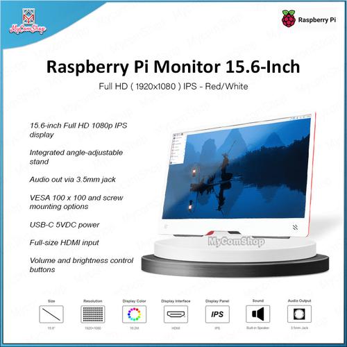 Jual RASPBERRY PI MONITOR 15 INCH FULL HD IPS DISPLAY SUPPORT VESA ...