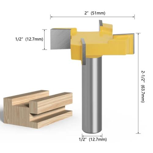 Jual Mata Router Profil Slotting Bit shank 1/2 inch Woodworking - AS ...