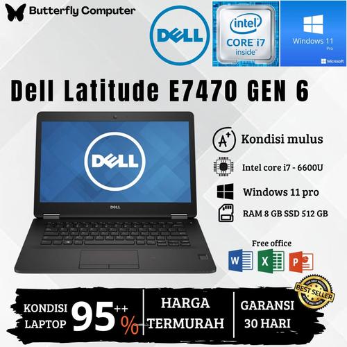 バッテリー◎ 14 デル ノートPC Latitude E7470 Core i7-6600U