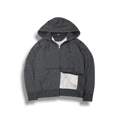 Uniqlo Double zip navy uniqlo border double zip hoodie cboy y2k