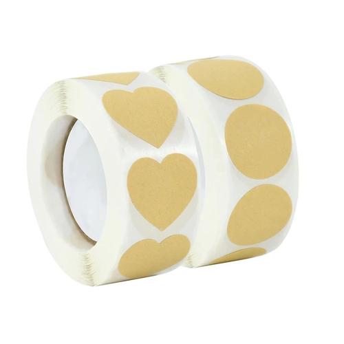 Jual Paper Tags Sticker - 2.5cm Kraft Dot Label Sticker - Jakarta Timur ...