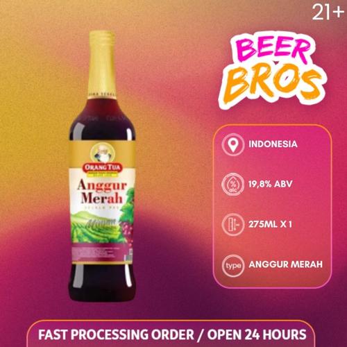 Jual Anggur Merah Orang Tua Gold 275ml Indonesia Red Wine - Jakarta ...