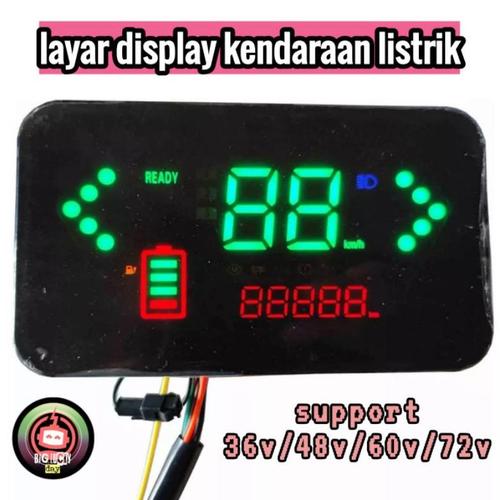 Jual layar lcd display sepeda listrik scooter listrik motor listrik ...