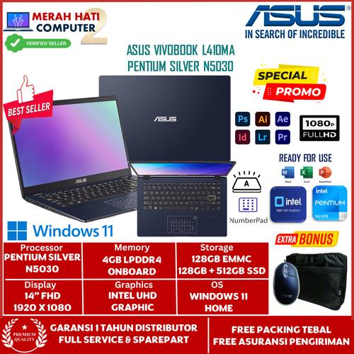 Jual Asus Vivobook 14 L410MA N5030 4GB 512GB SSD FHD Backlite ...